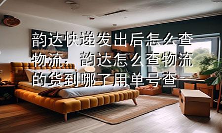 韵达快递发出后怎么查物流,韵达怎么查物流的货到哪了用单号查