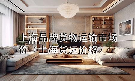 上海品牌货物运输市场价(上海货运价格)