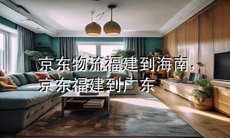 京东物流福建到海南,京东福建到广东