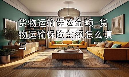 货物运输保险金额-货物运输保险金额怎么填写