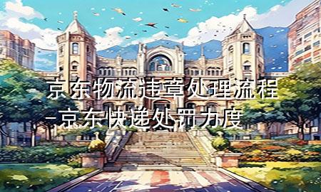 京东物流违章处理流程-京东快递处罚力度
