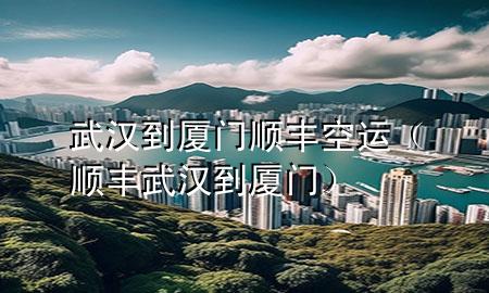 武汉到厦门顺丰空运（顺丰 武汉到厦门）