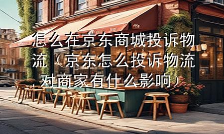 怎么在京东商城投诉物流(京东怎么投诉物流,对商家有什么影响)