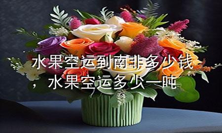 水果空运到南非多少钱，水果空运多少一吨