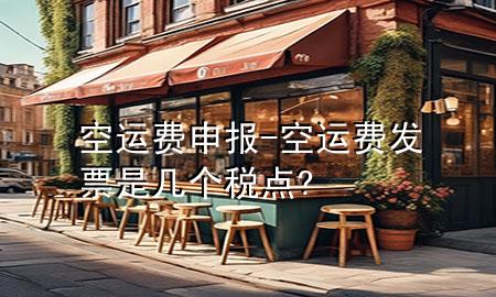 空运费申报-空运费发票是几个税点?