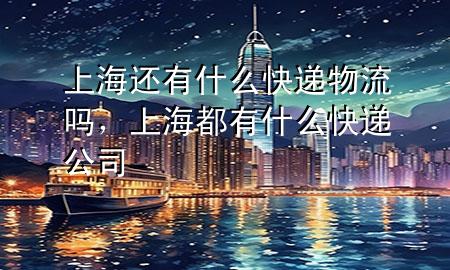 上海还有什么快递物流吗，上海都有什么快递公司