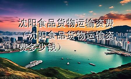 沈阳食品货物运输资费(沈阳食品货物运输资费多少钱)