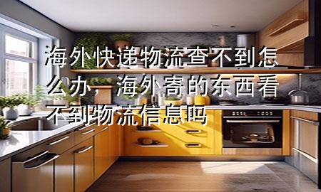 海外快递物流查不到怎么办，海外寄的东西看不到物流信息吗