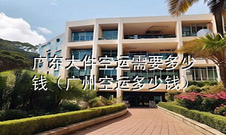 广东大件空运需要多少钱(广州空运多少钱)