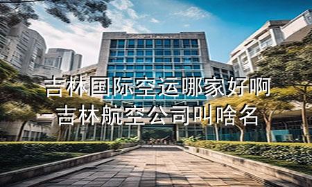 吉林国际空运哪家好啊-吉林航空公司叫啥名
