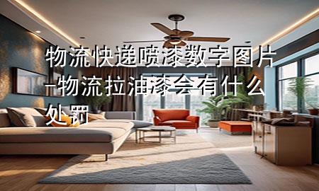 物流快递喷漆数字图片-物流拉油漆会有什么处罚