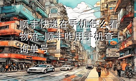 顺丰快递在手机怎么看物流-顺丰咋用手机查询单号