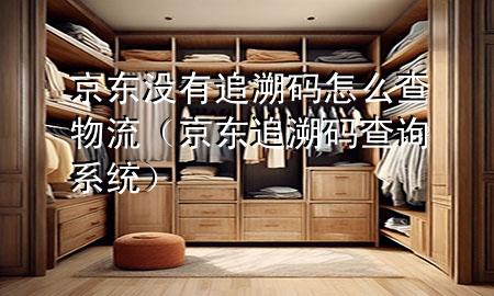 京东没有追溯码怎么查物流(京东追溯码查询系统)