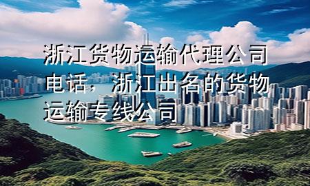 浙江货物运输代理公司电话,浙江出名的货物运输专线公司