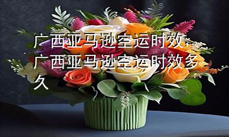 广西亚马逊空运时效，广西亚马逊空运时效多久