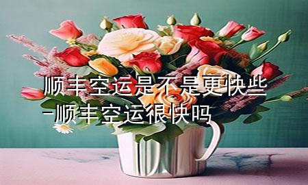 顺丰空运是不是更快些-顺丰空运很快吗
