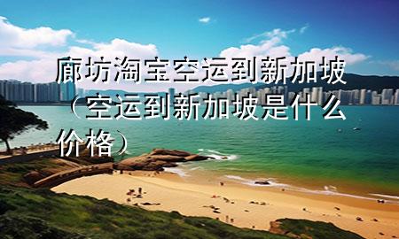 廊坊淘宝空运到新加坡（空运到新加坡是什么价格）