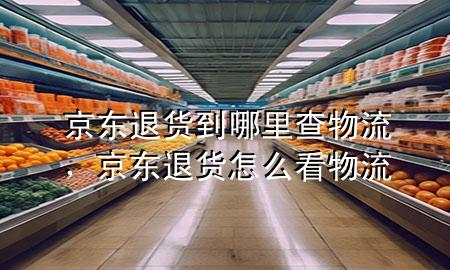 京东退货到哪里查物流,京东退货怎么看物流