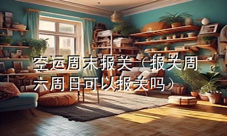 空运周末报关（报关周六周日可以报关吗）