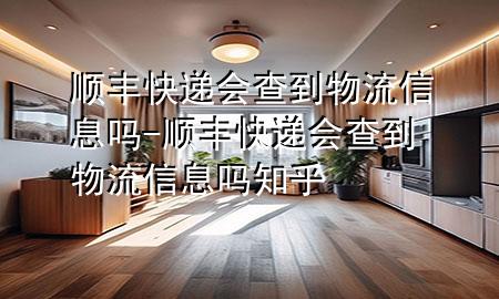顺丰快递会查到物流信息吗-顺丰快递会查到物流信息吗知乎