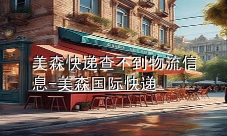 美森快递查不到物流信息-美森国际快递