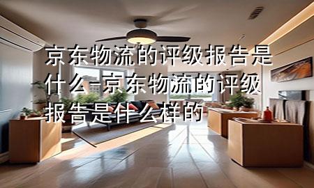 京东物流的评级报告是什么-京东物流的评级报告是什么样的