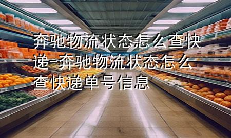 奔驰物流状态怎么查快递-奔驰物流状态怎么查快递单号信息