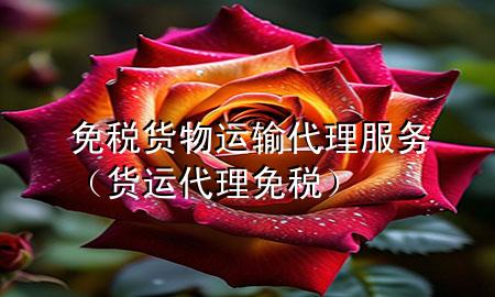 免税货物运输代理服务（货运代理 免税）