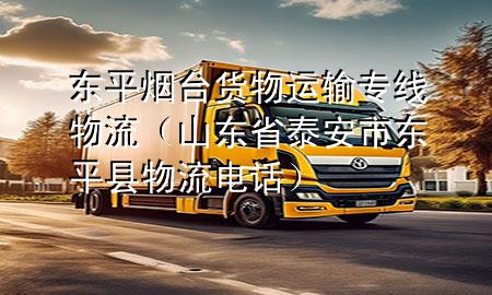 东平烟台货物运输专线物流(山东省泰安市东平县物流电话)