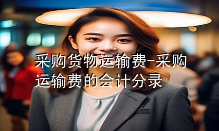 采购货物运输费-采购运输费的会计分录