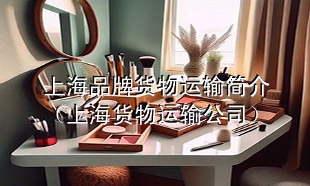 上海品牌货物运输简介(上海货物运输公司)
