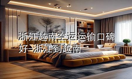 浙江越南空运运输口碑好-浙江到越南