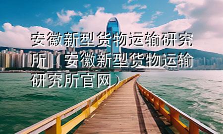 安徽新型货物运输研究所(安徽新型货物运输研究所官网)