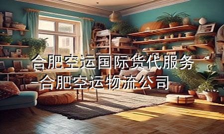 合肥空运国际货代服务-合肥空运物流公司