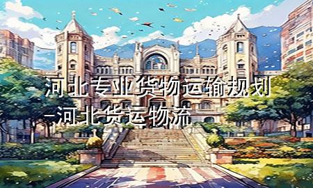 河北专业货物运输规划-河北货运物流