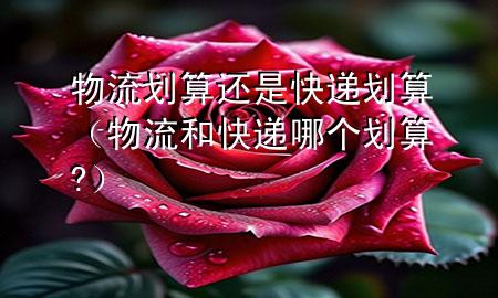 物流划算还是快递划算（物流和快递哪个划算?）