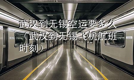 武汉到无锡空运要多久(武汉到无锡飞机航班时刻)