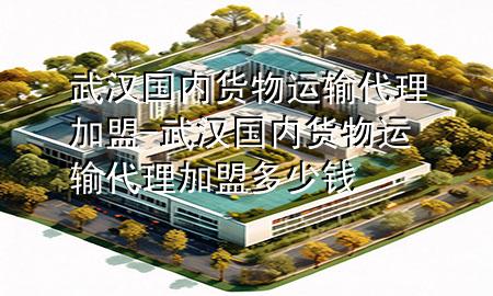 武汉国内货物运输代理加盟-武汉国内货物运输代理加盟多少钱