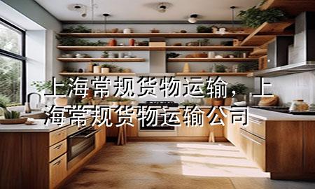 上海常规货物运输，上海常规货物运输公司