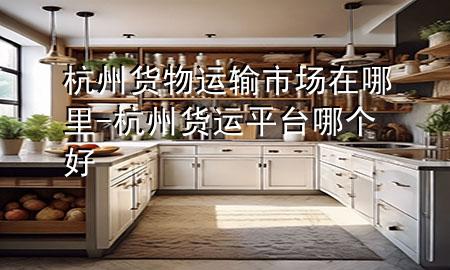 杭州货物运输市场在哪里-杭州货运平台哪个好