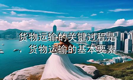 货物运输的关键过程是,货物运输的基本要素