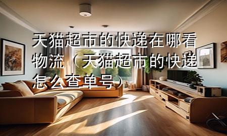 天猫超市的快递在哪看物流（天猫超市的快递怎么查单号）