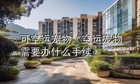 可空运宠物(空运宠物需要办什么手续)