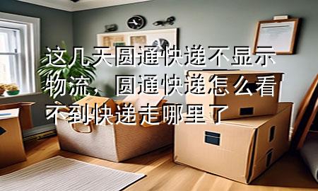 这几天圆通快递不显示物流，圆通快递怎么看不到快递走哪里了