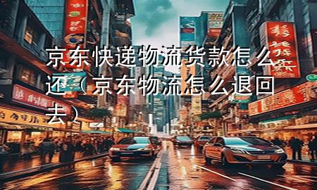 京东快递物流货款怎么还(京东物流怎么退回去)