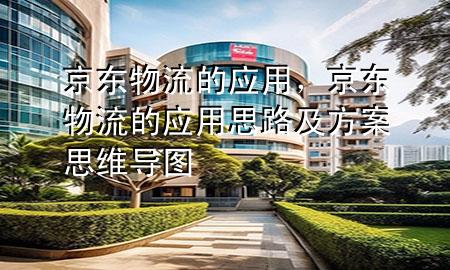 京东物流的应用,京东物流的应用思路及方案思维导图
