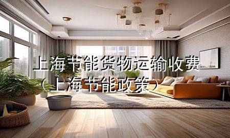 上海节能货物运输收费(上海节能政策)