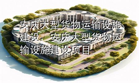 安庆大型货物运输设施建设,安庆大型货物运输设施建设项目