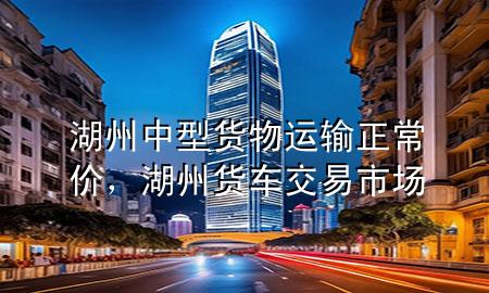 湖州中型货物运输正常价,湖州货车交易市场