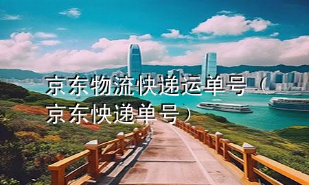 京东物流快递运单号(京东怏递单号)